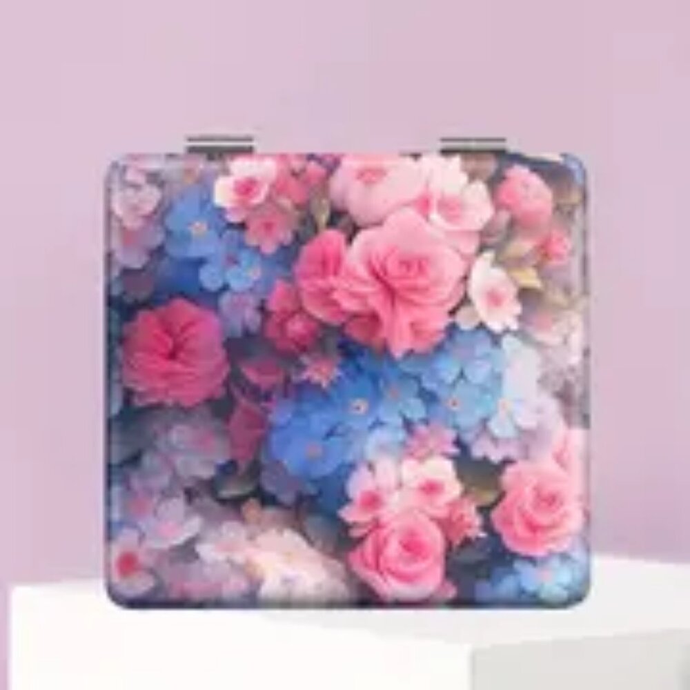 1pc.  Floral Double Mirrors